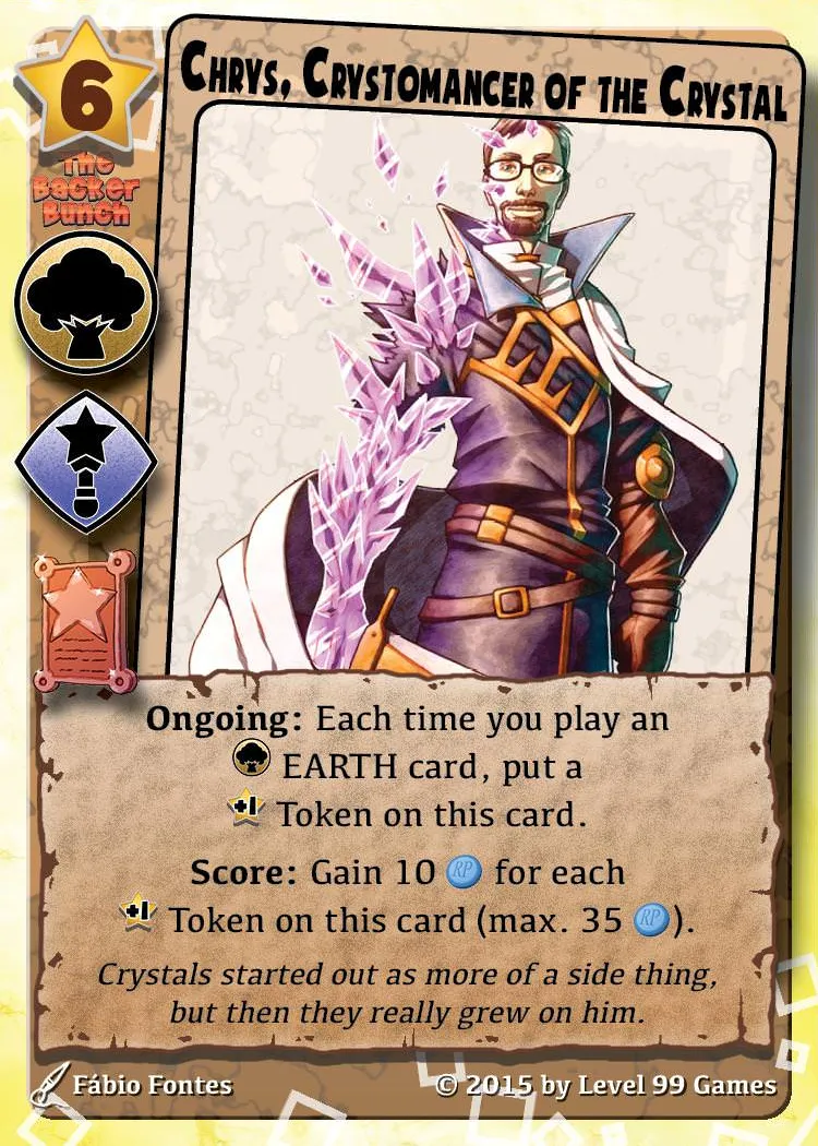Chrys, Crystomancer of the Crystal (Bronze Promo Base)