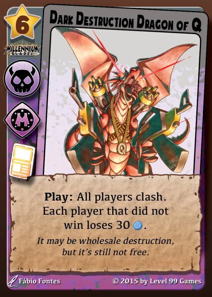 Dark Destruction Dragon of Q (Core Base)
