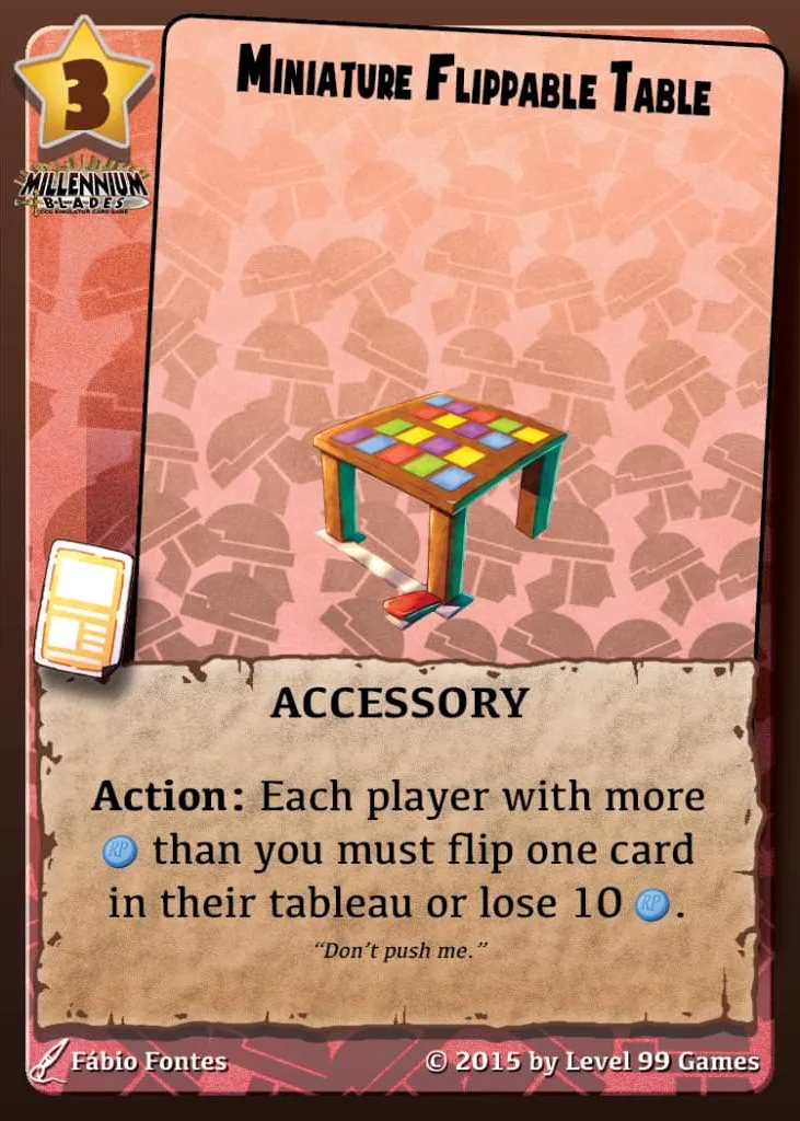 Miniature Flippable Table (Core Base)