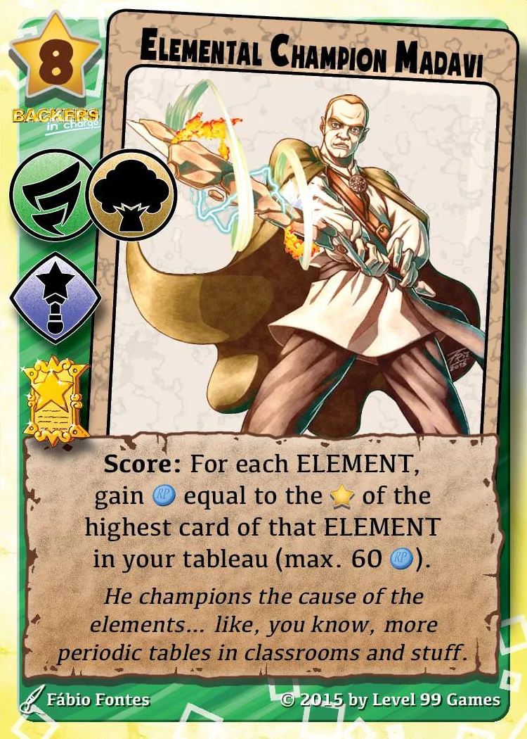 Elemental Champion Madavi (Gold Promo Base)