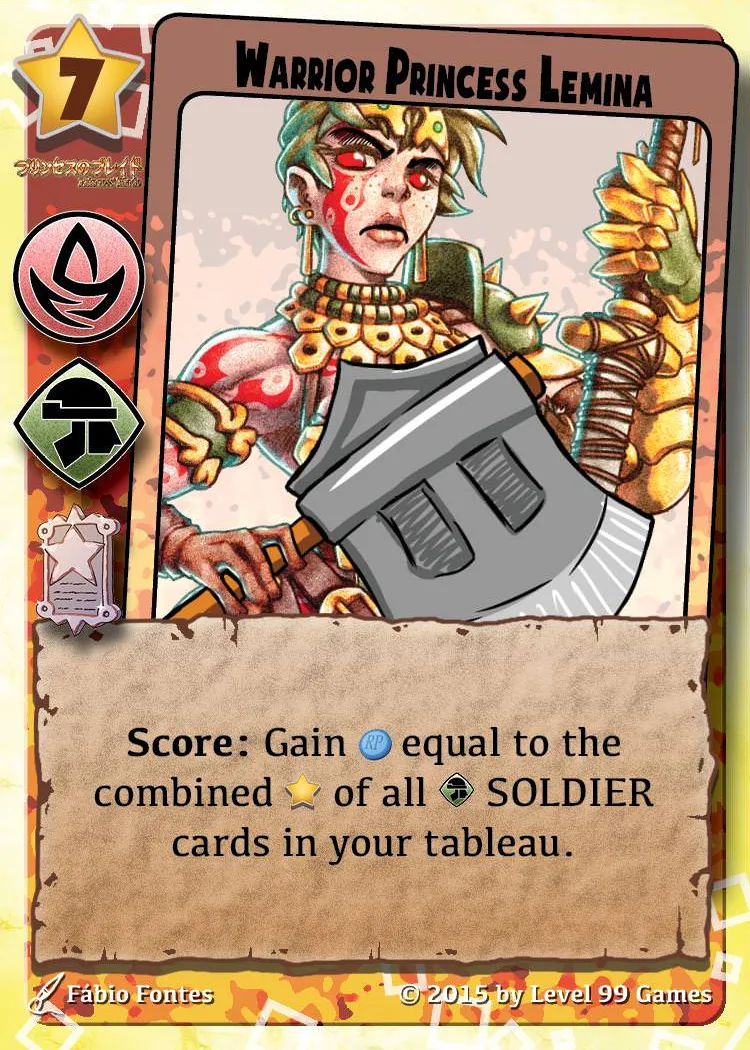 Warrior Princess Lemina (Silver Promo Base)