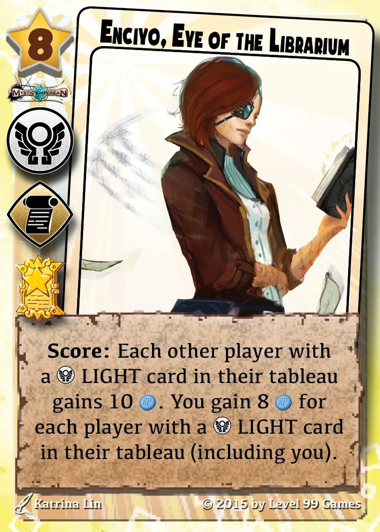 Enciyo, Eye of the Librarium (Gold Promo Mini Expansion #1 (Crossover))