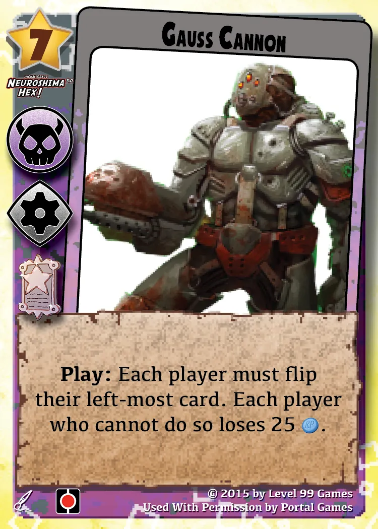 Gauss Cannon (Silver Promo Mini Expansion #2 (Sponsors))