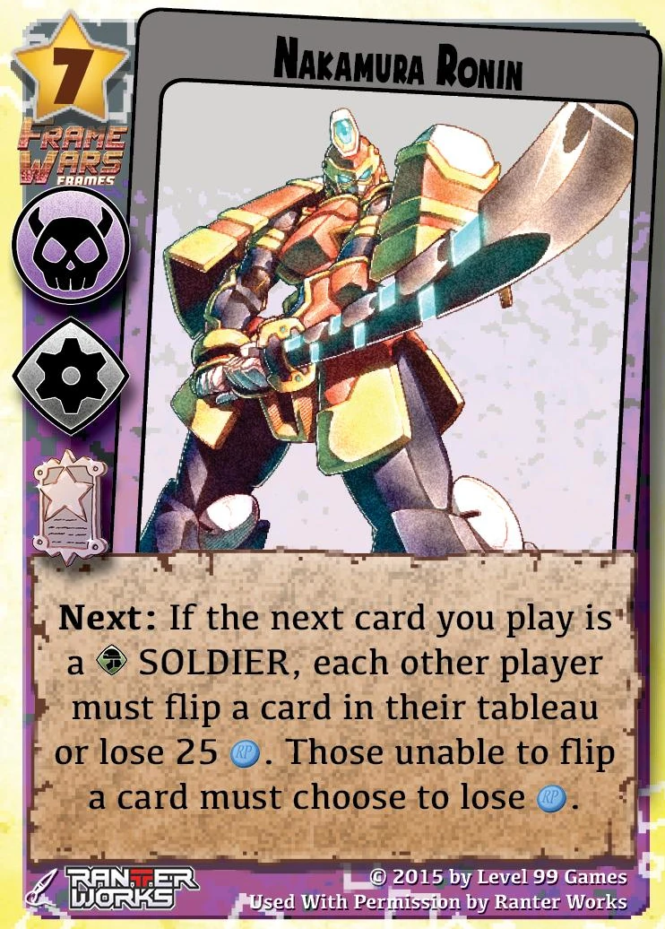 NAF IN-03K Nakamura Ronin (Silver Promo Mini Expansion #2 (Sponsors))