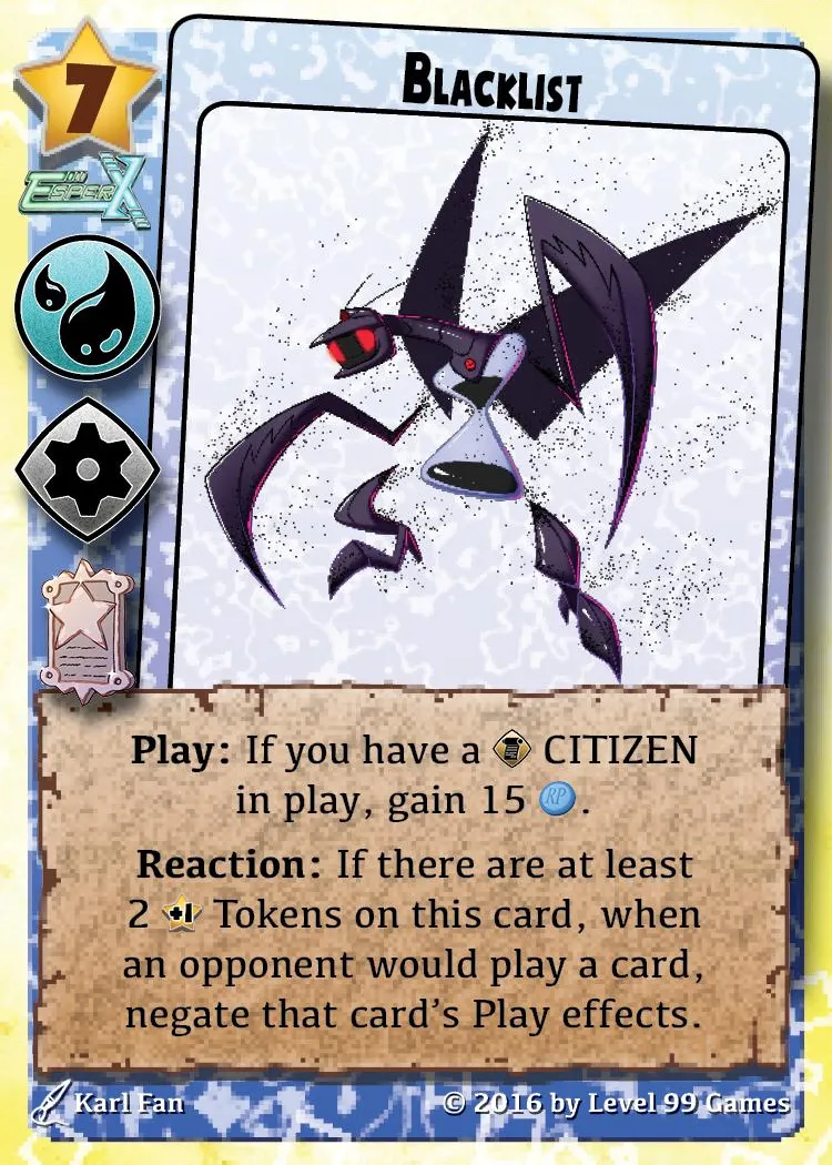 Blacklist (Silver Promo Mini Expansion #5 (Futures))