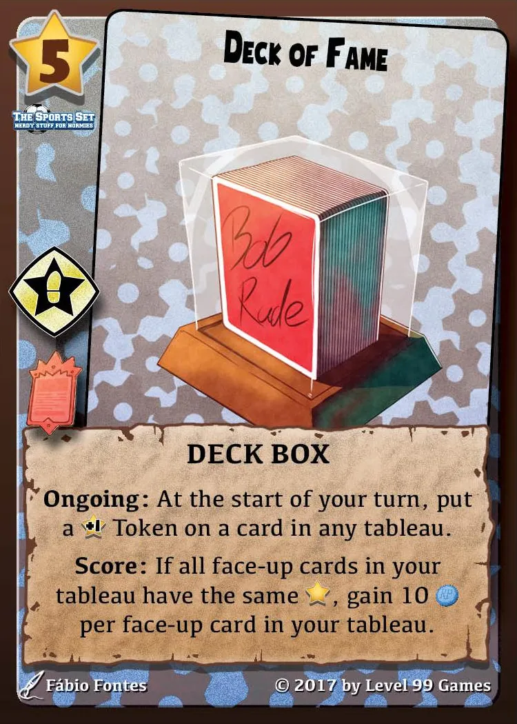Deck of Fame (Master Mini Expansion #6 (Professionals))