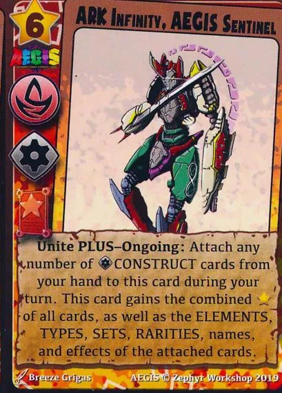 ARK Infinity, AEGIS Sentinel (Bronze Promo Mini Expansion #7 (Crossovers 2))