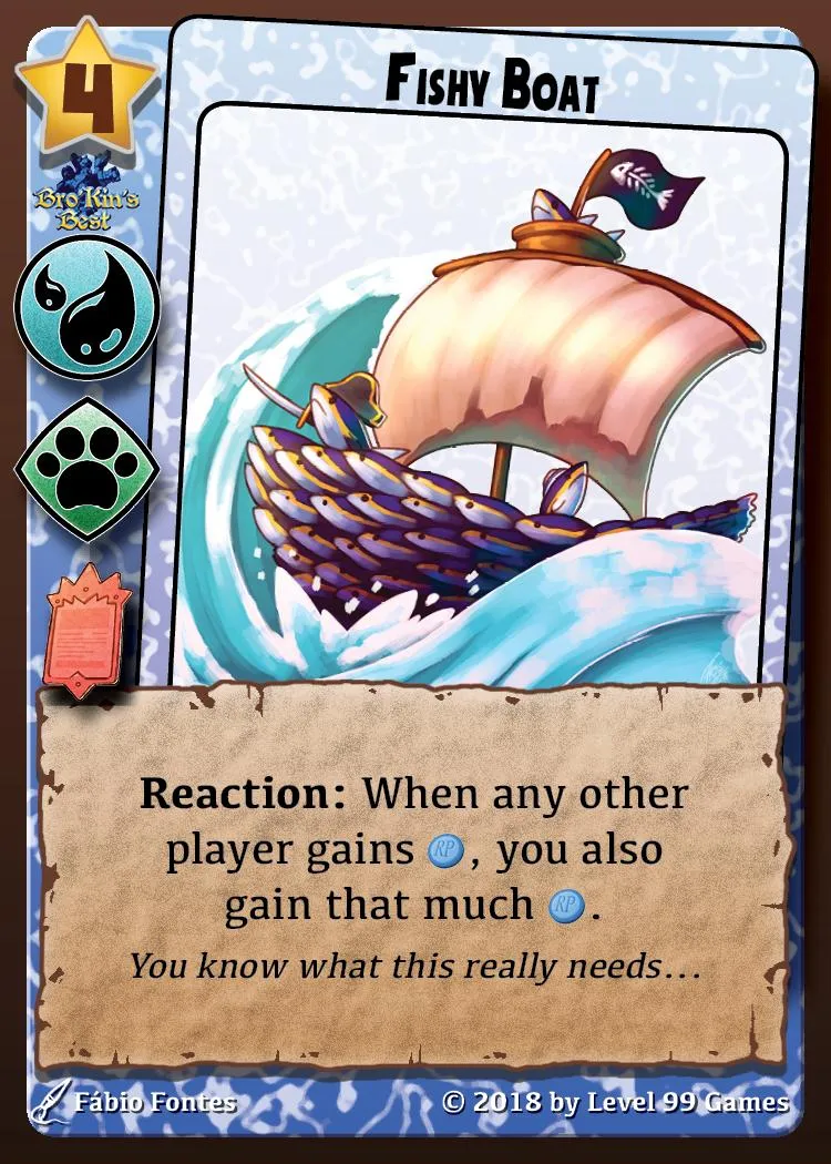 Fishy Boat (Master Mini Expansion BGG (BoardGameGeek))
