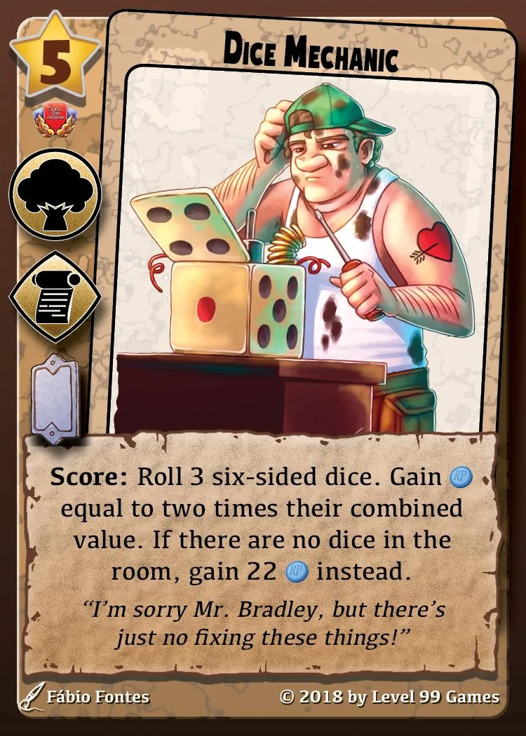 Dice Mechanic (Premium Mini Expansion BGG (BoardGameGeek))