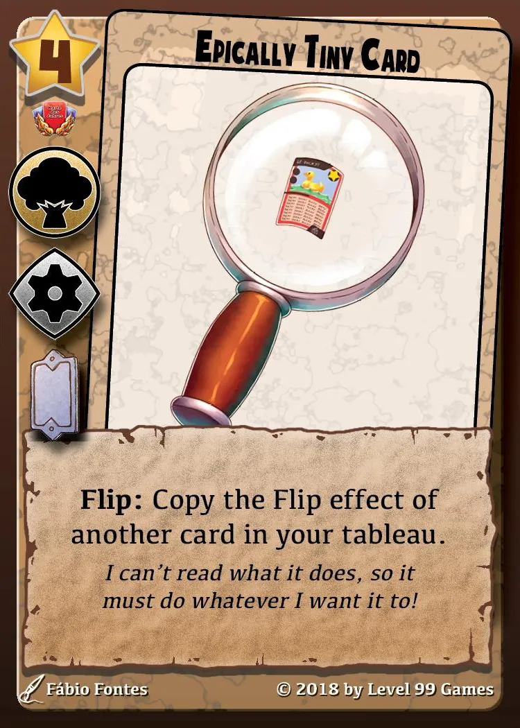 Epically Tiny Card (Premium Mini Expansion BGG (BoardGameGeek))