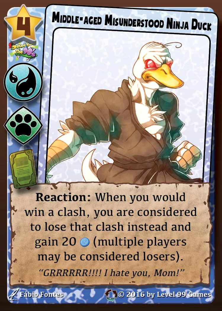 Middle-aged Misunderstood Ninja Duck (Expansion Set Rotation)